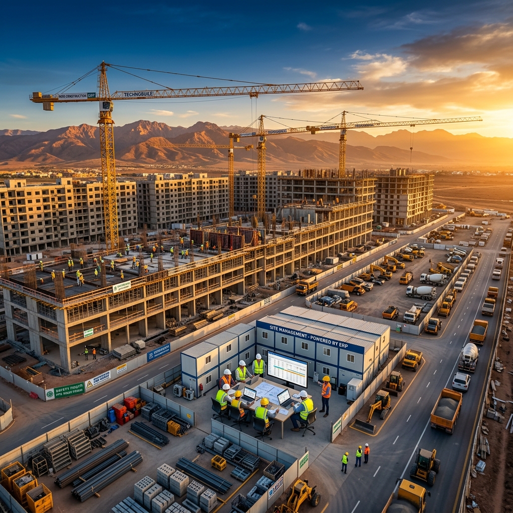 Chantier BTP géré avec NEXUS CONSTRUCT